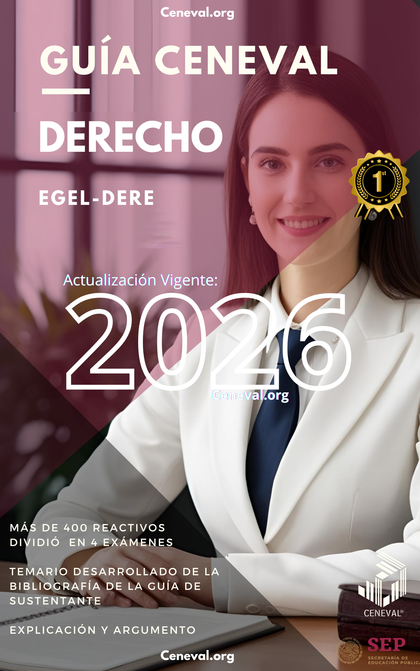 Guía Ceneval EGEL Plus Derecho 2026: Examen de Egreso