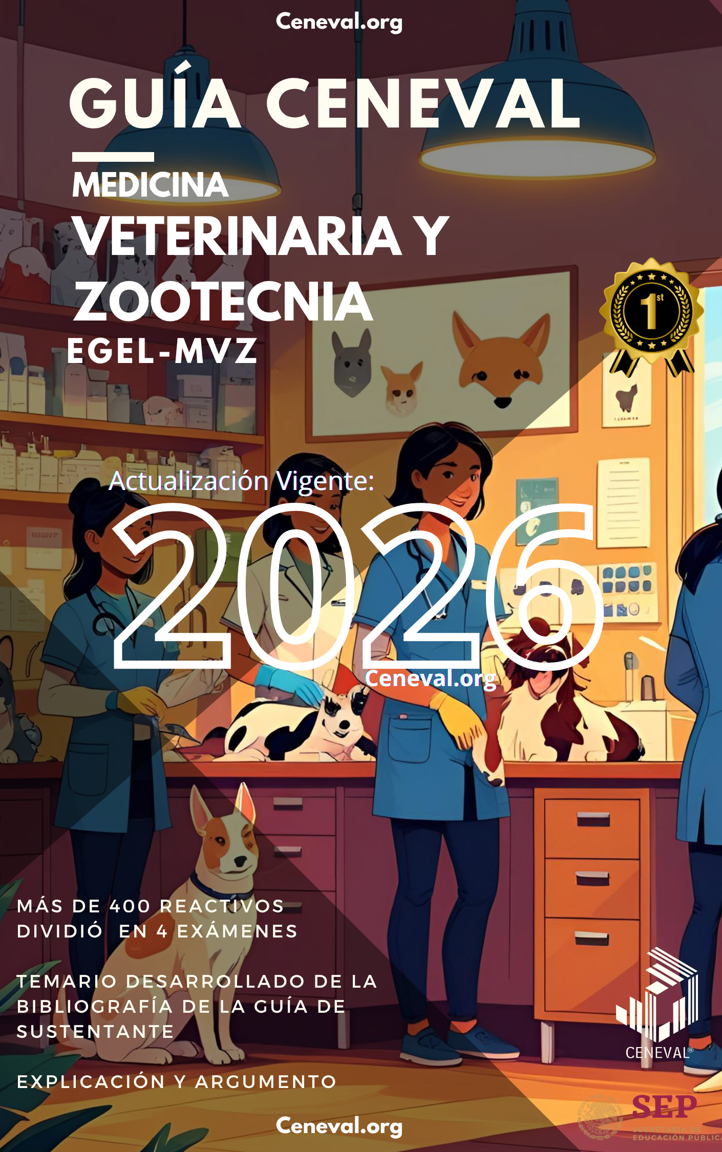 Guía Ceneval EGEL Plus Medicina Veterinaria y Zootecnia 2026
