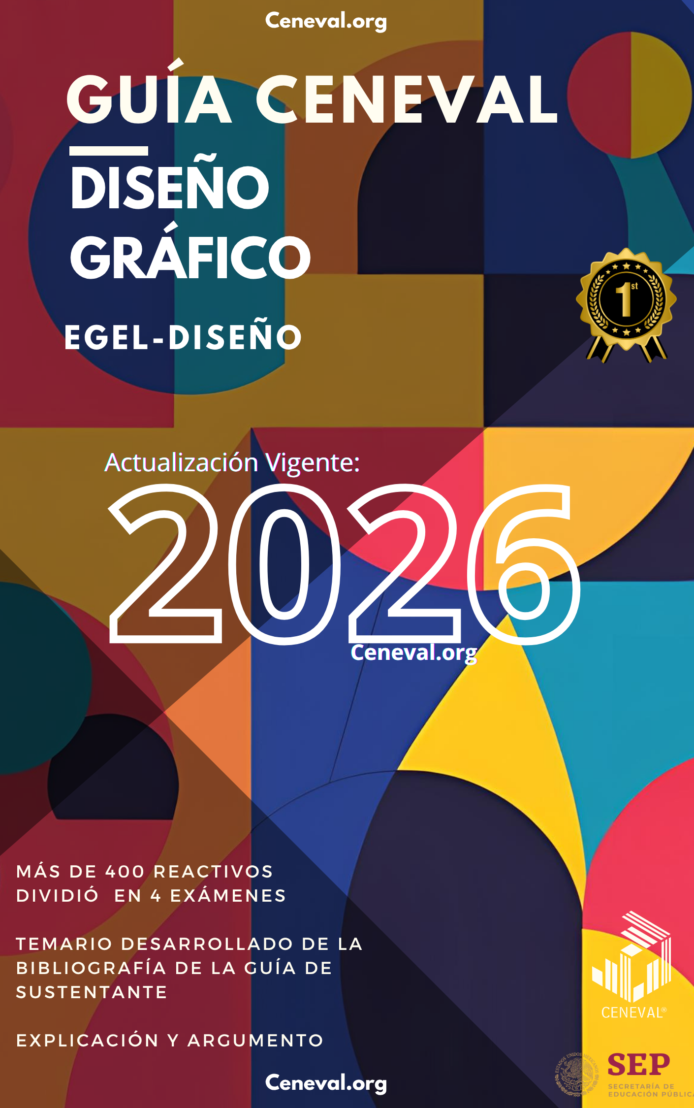 Guía Ceneval EGEL Plus Diseño Gráfico 2026: Examen de Egreso
