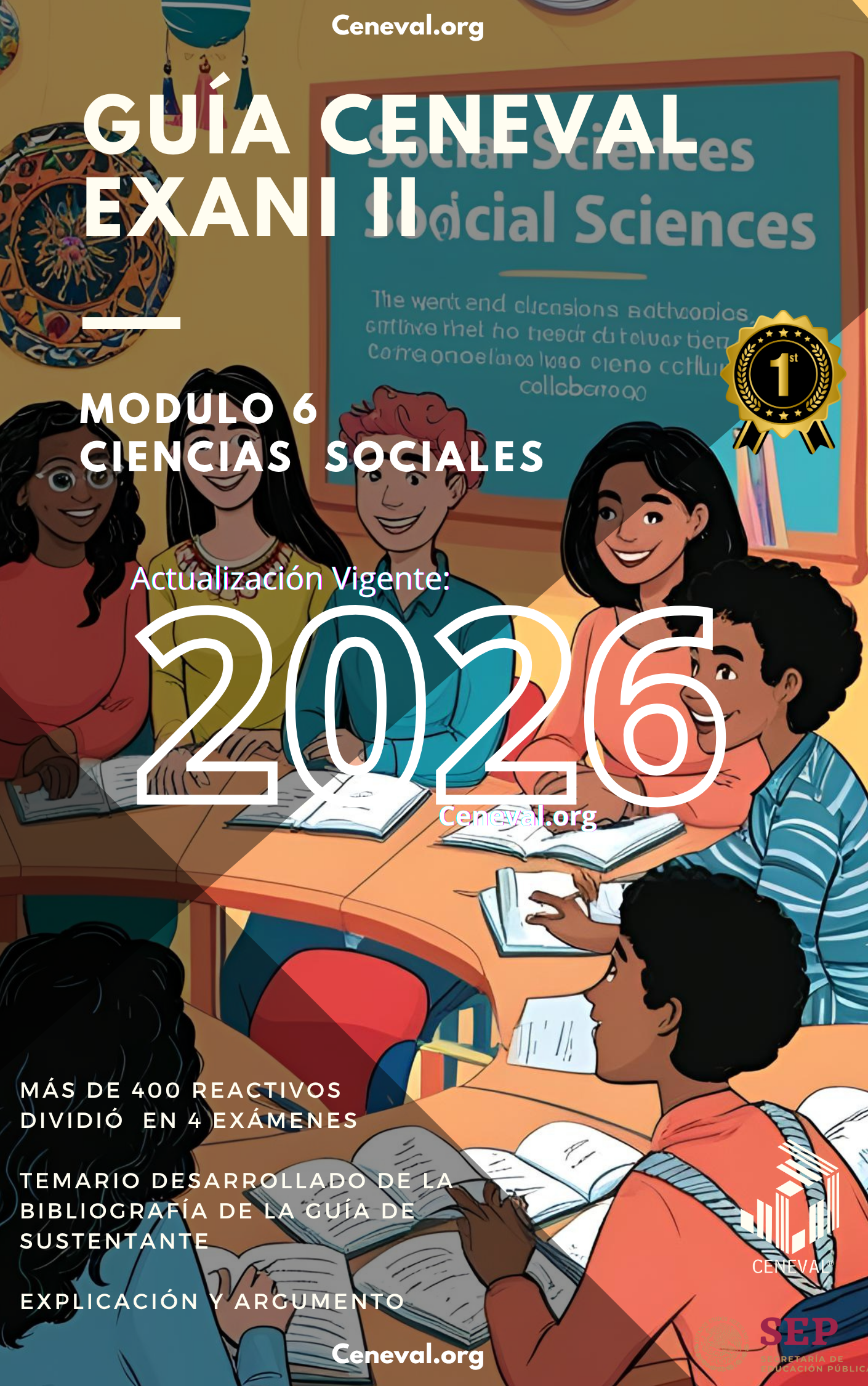 Guía Ceneval Nuevo EXANI-II 2026: Módulo 6 Ciencias Sociales