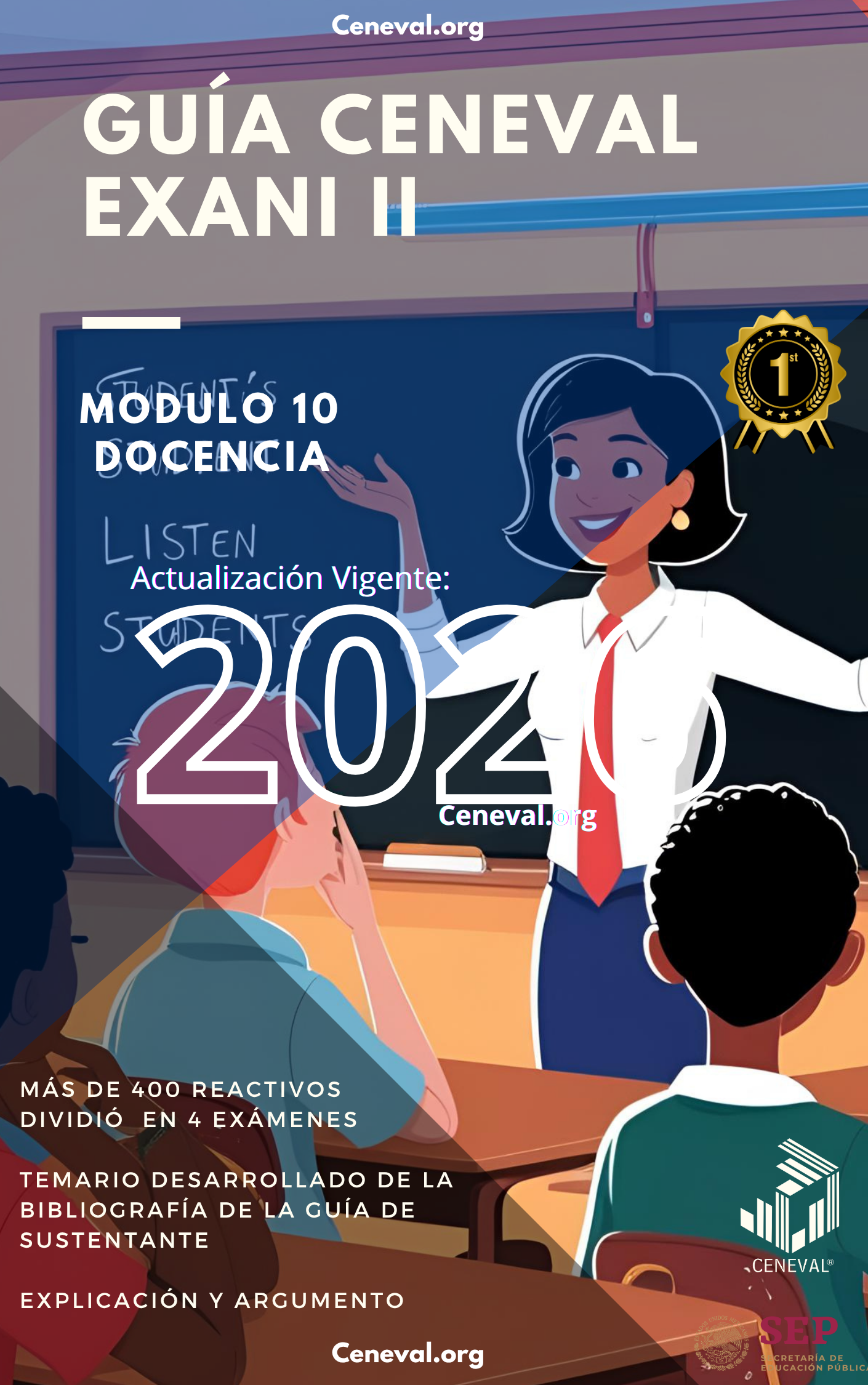 Guía Ceneval Nuevo EXANI-II 2026: Módulo 10 Docencia