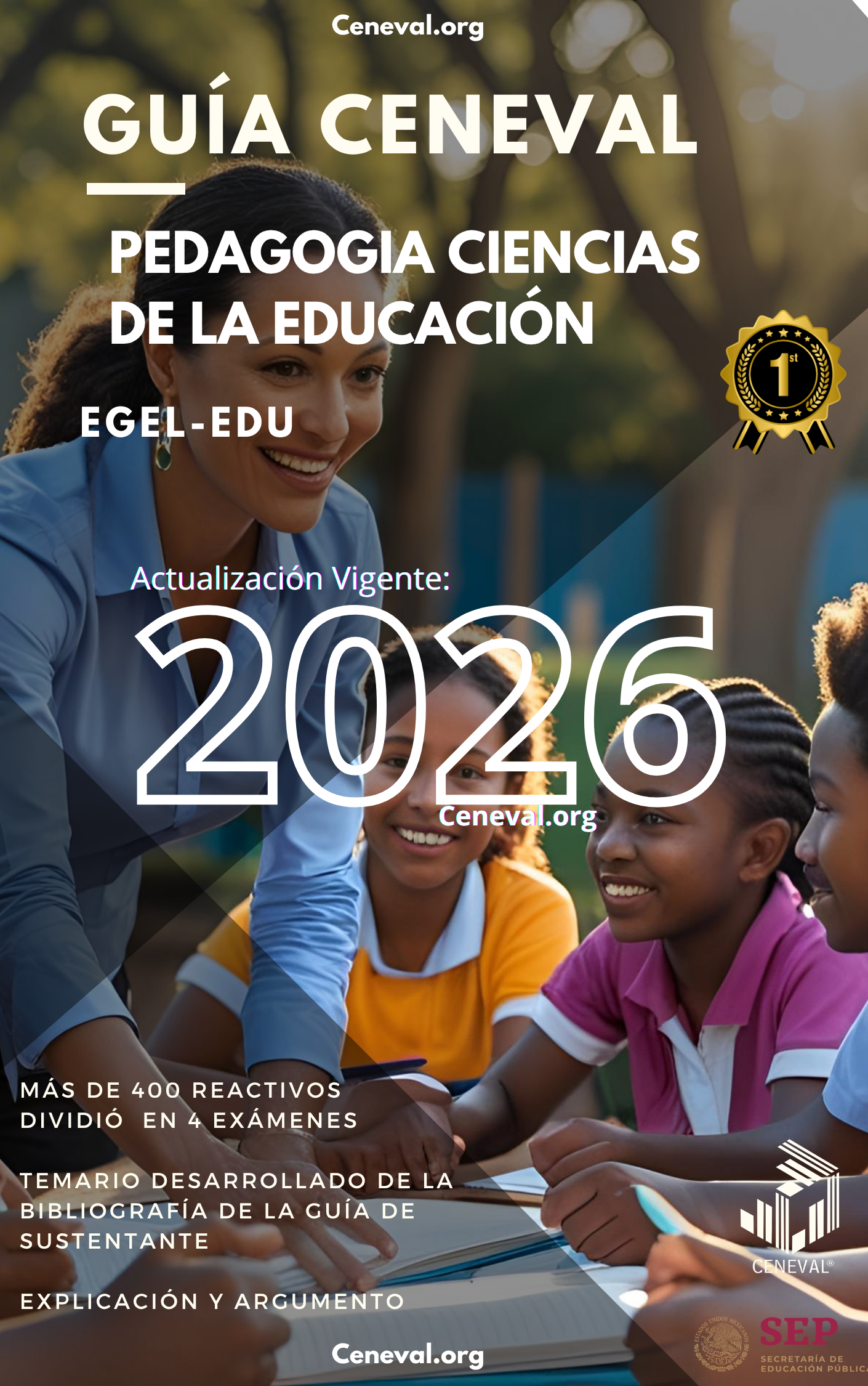 Guía Ceneval EGEL Plus Pedagogía y Ciencias de la Educación 2026