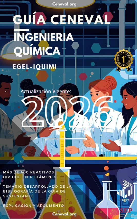 Guía Ceneval EGEL Plus Ingeniería Química 2026: Examen de Egreso
