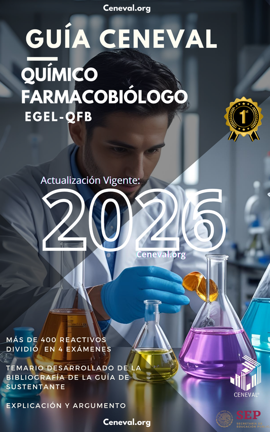 Guía Ceneval EGEL Plus Químico Fármaco Biólogo 2026