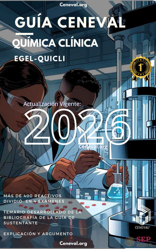 Guía Ceneval EGEL Plus Química Clínica 2026: Examen de Egreso