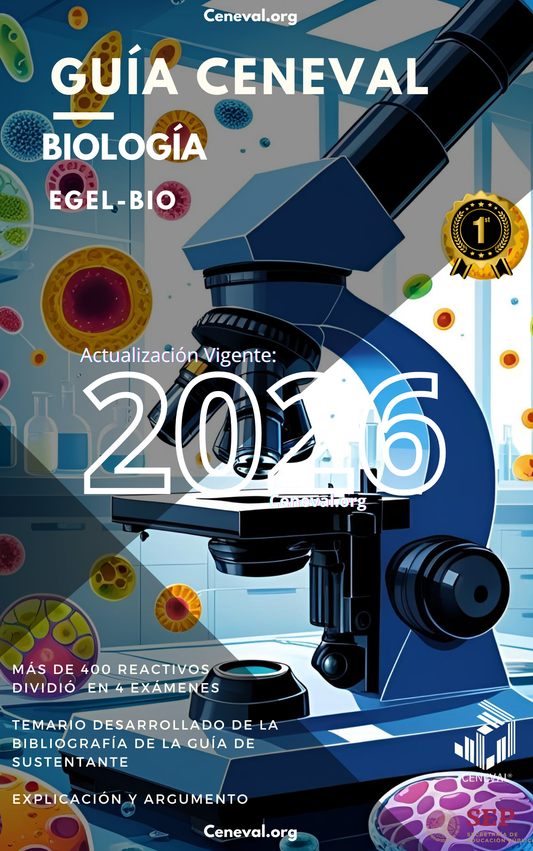Guía Ceneval EGEL Plus Biología 2026: Examen de Egreso