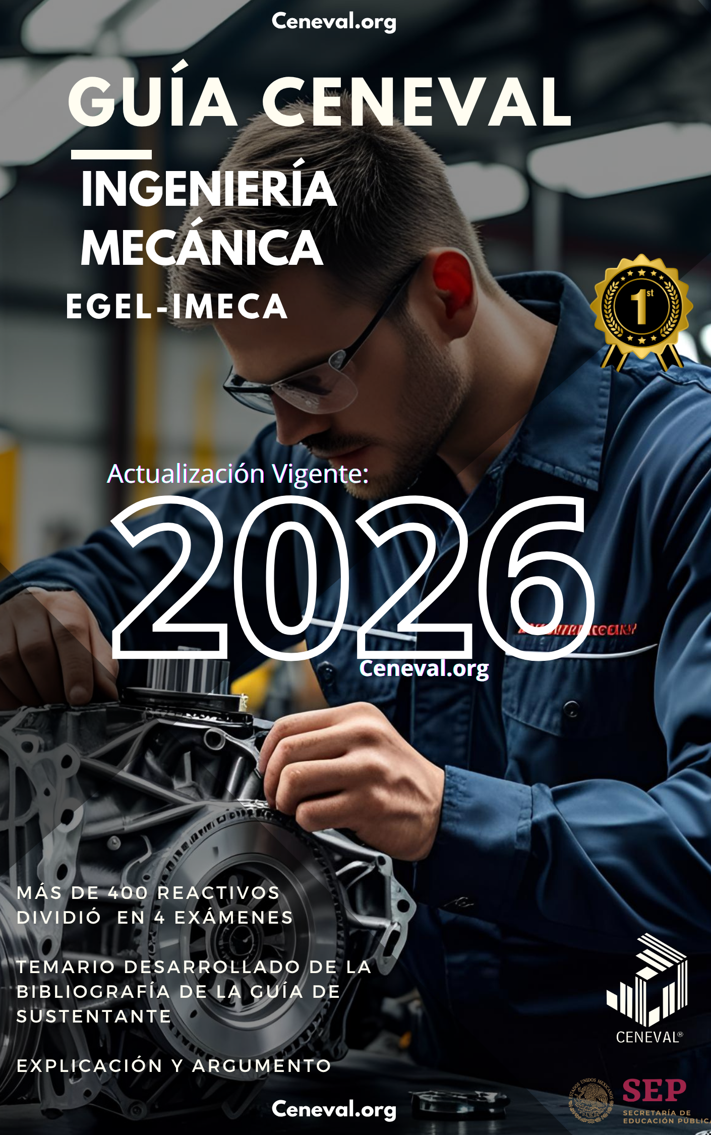 Guía Ceneval EGEL Plus Ingeniería Mecánica 2026: Examen de Egreso