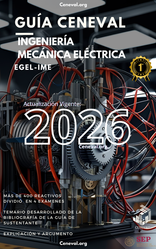 Guía Ceneval EGEL Plus Ingeniería Mecánica Eléctrica 2026