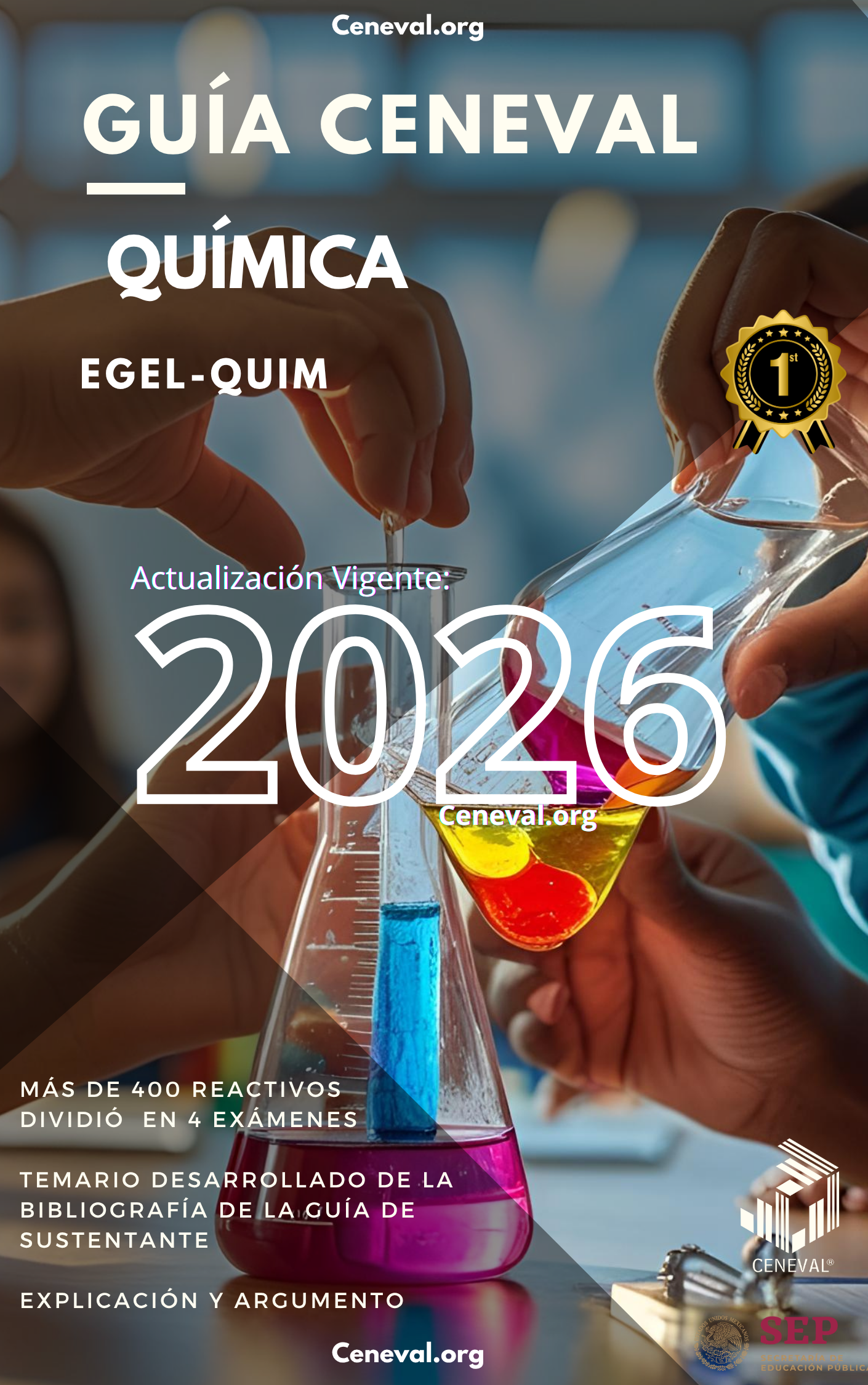 Guía Ceneval EGEL Plus Química 2026: Examen de Egreso
